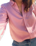 Satin shirt in pink